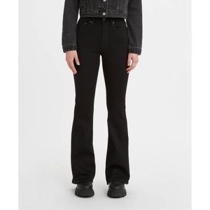Levi's Women's High-Rise Flare Jeans - Soft Black 24